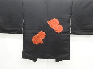 雪輪に菊梅牡丹模様絵羽織